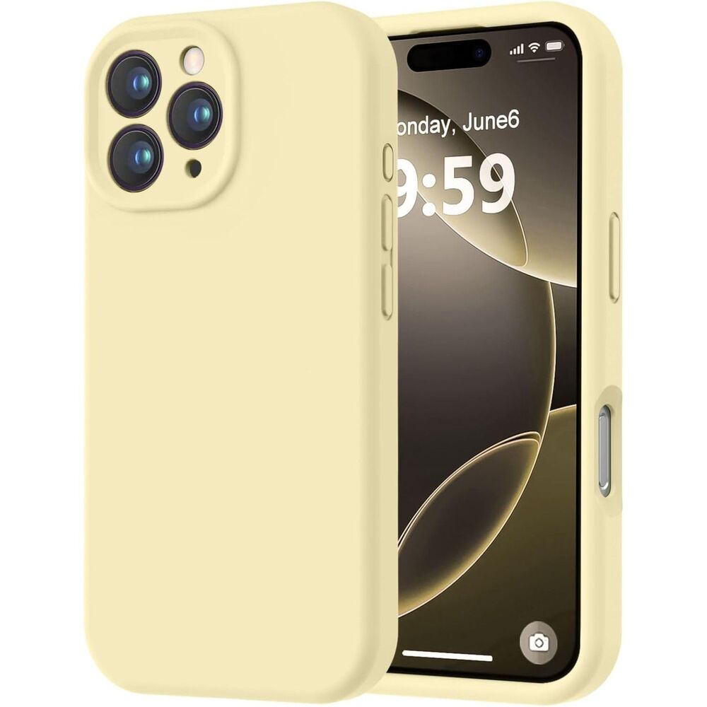 iPhone16Pro Case, Silicone with Soft AntiScratch Microfiber Lining, 20H-164PH004